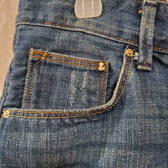 H&M Denim Shorts Distressed Size 10 100% Cotton - Picture 2 of 6